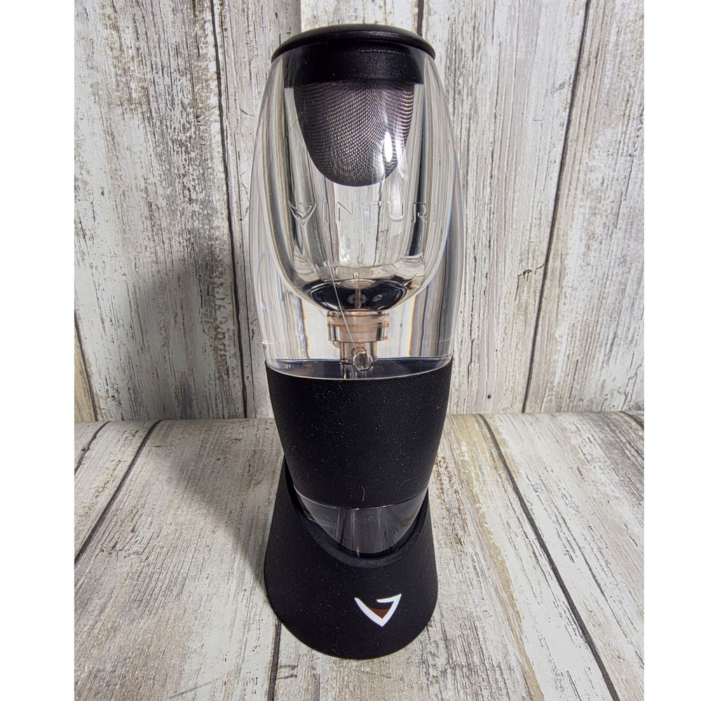 Vinturi Essential Red Wine Aerator with No-Drip Stand and Filter Screen Black - Picture 2 of 8